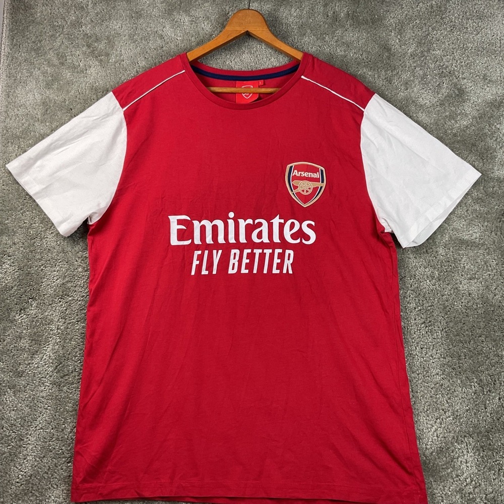 Arsenal FC Emirates Fly Better T-Shirt Mens Large Soccer‎ Fan Tee